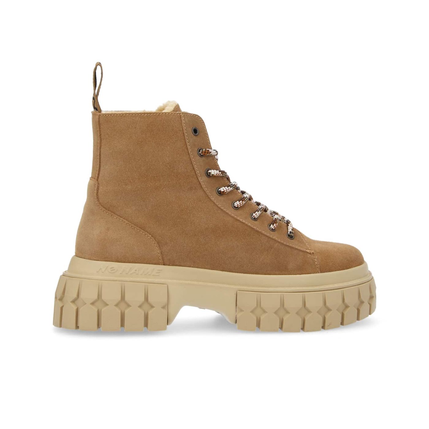 GRAVITEE LOW BOOTS W  -  SUEDE/FUR  - NOCCIOLA